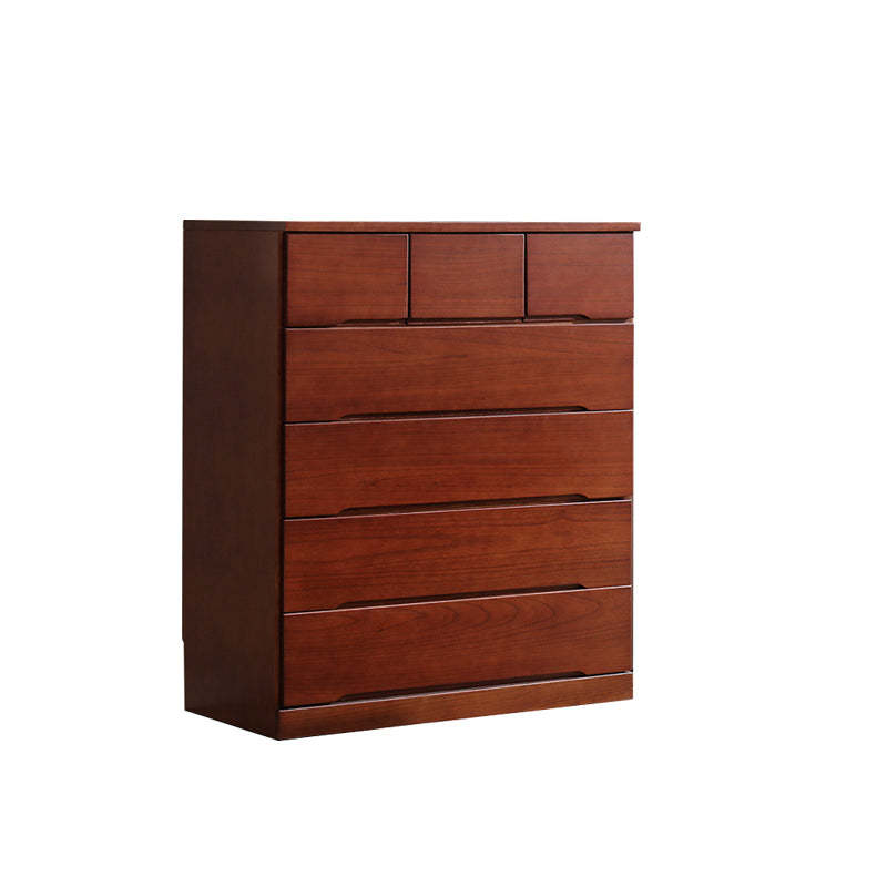 Modern Solid Wood Chest Bedside Storage Chest with Drawers and Doors