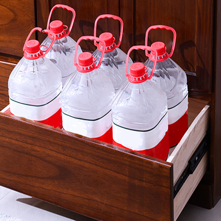 Modern Solid Wood Chest Bedside Storage Chest with Drawers and Doors