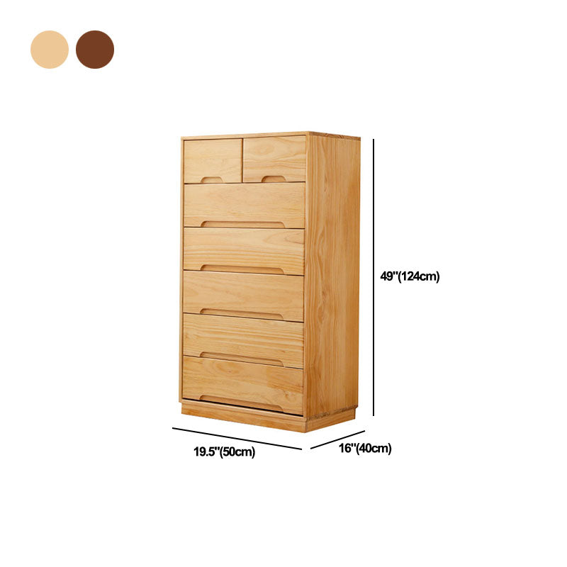 Modern Solid Wood Lingerie Chest Bedside Vertical Storage Chest