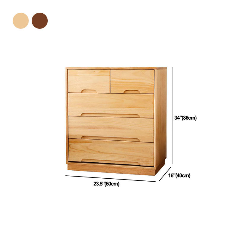 Modern Solid Wood Lingerie Chest Bedside Vertical Storage Chest