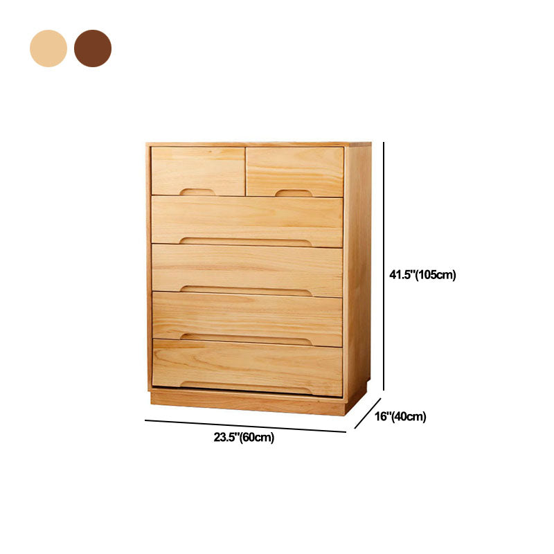 Modern Solid Wood Lingerie Chest Bedside Vertical Storage Chest