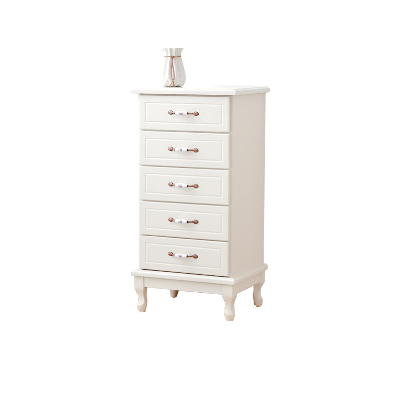 Modern Style Wooden Chest Bedside Storage Chest with Ceramic Handle