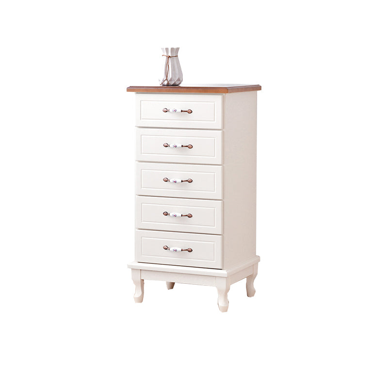 Modern Style Wooden Chest Bedside Storage Chest with Ceramic Handle