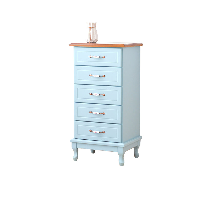 Modern Style Wooden Chest Bedside Storage Chest with Ceramic Handle