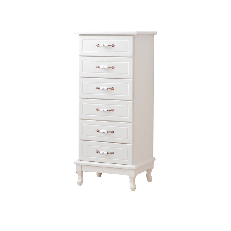 Modern Style Wooden Chest Bedside Storage Chest with Ceramic Handle