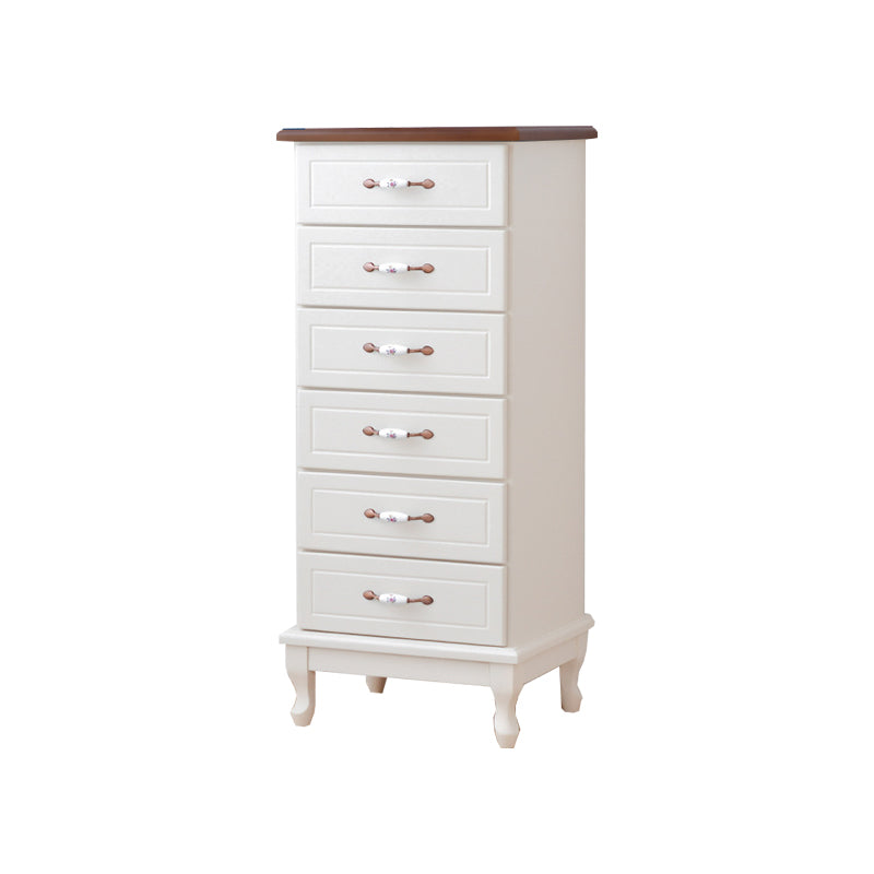 Modern Style Wooden Chest Bedside Storage Chest with Ceramic Handle