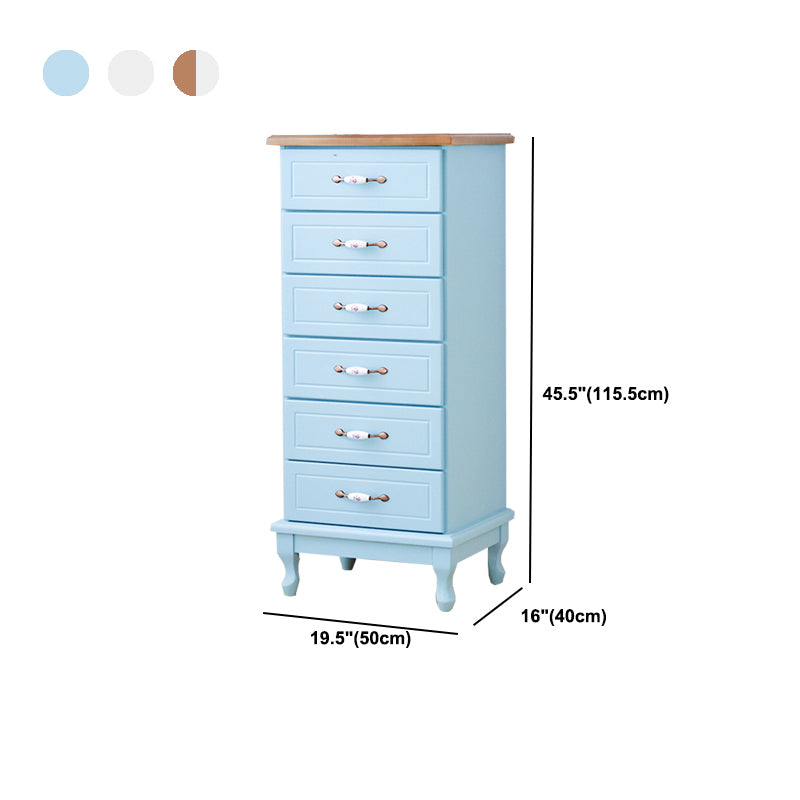 Modern Style Wooden Chest Bedside Storage Chest with Ceramic Handle