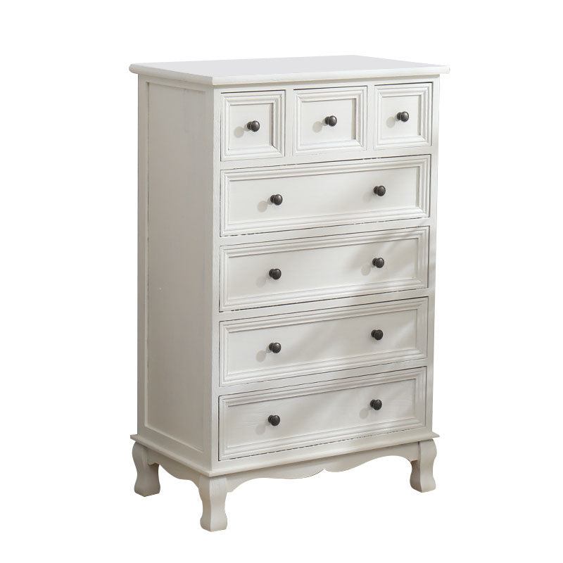 American Traditional Style Wooden Storage Chest Dresser Bedroom Storage Chest