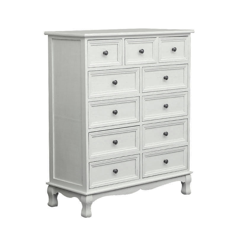 American Traditional Style Wooden Storage Chest Dresser Bedroom Storage Chest