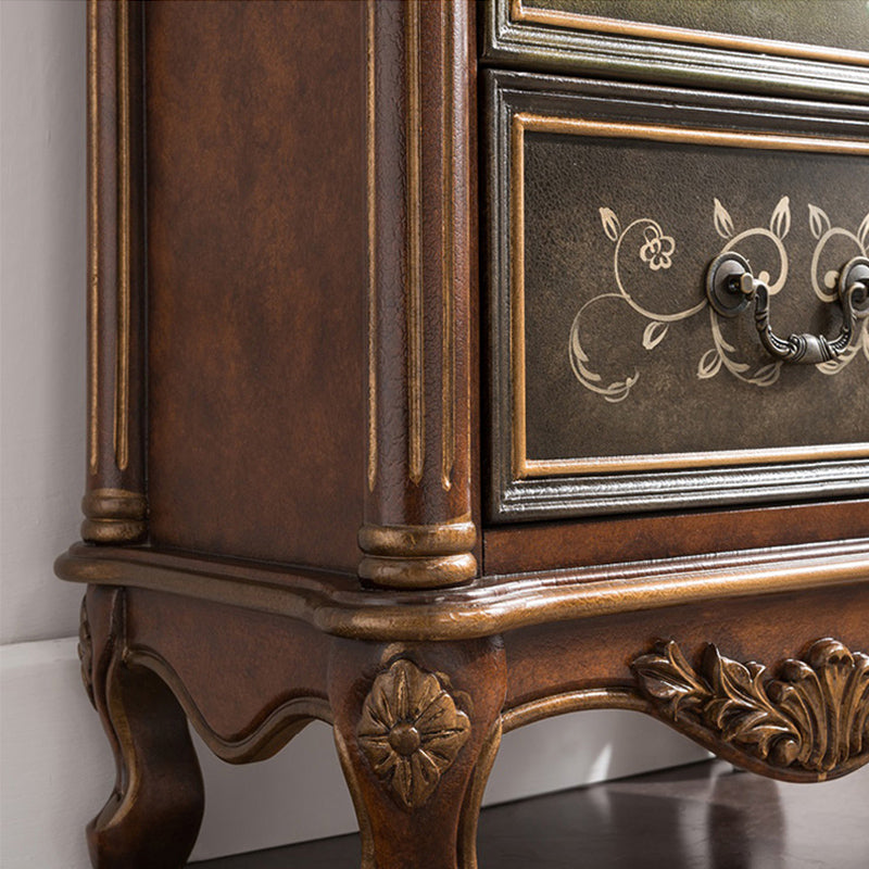 Traditional Style Lingerie Chest Vertical Storage Chest with 3 / 4 Drawers