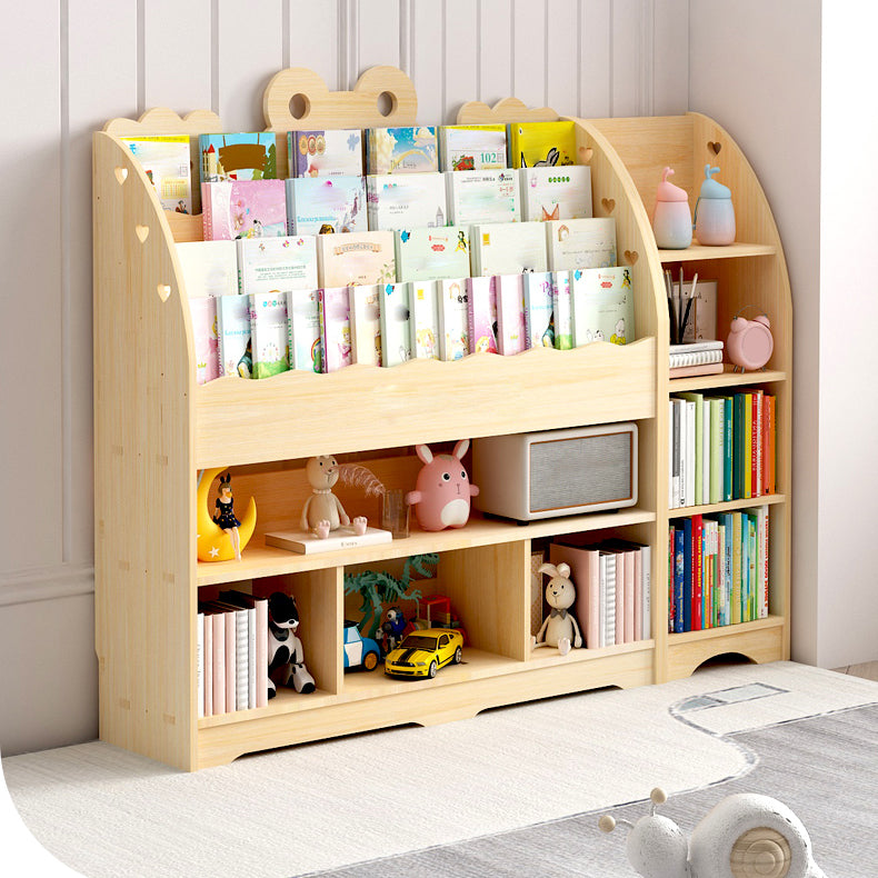 Modern Style Bookcase Solid Wood Bookshelf for Home Office Use