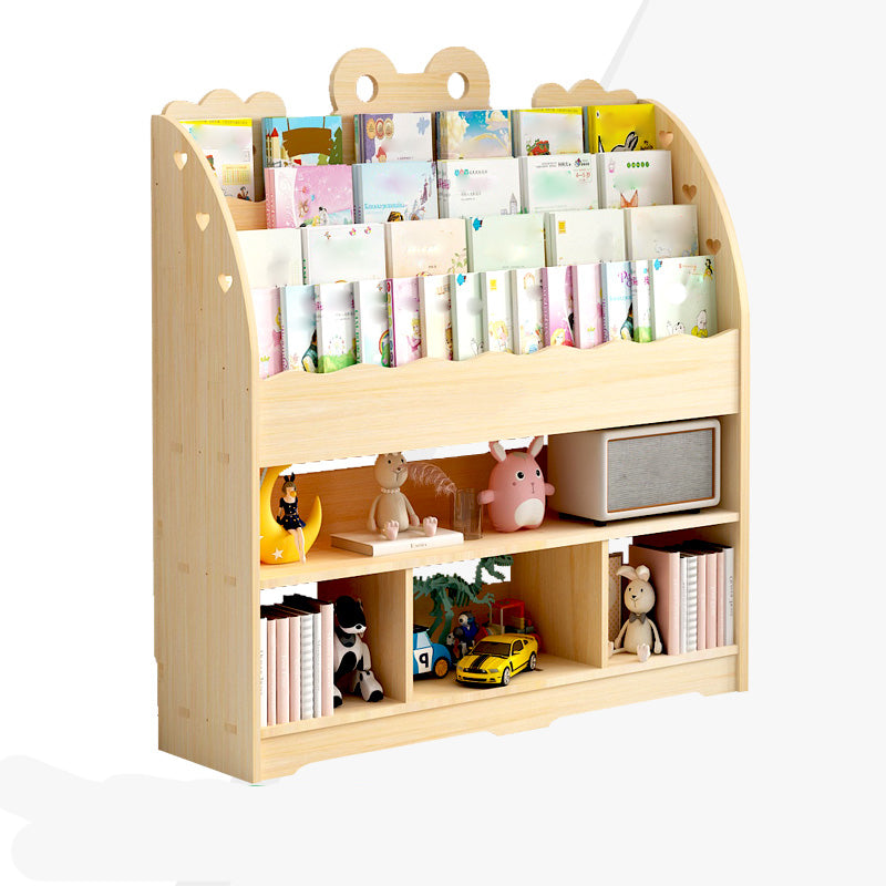 Modern Style Bookcase Solid Wood Bookshelf for Home Office Use