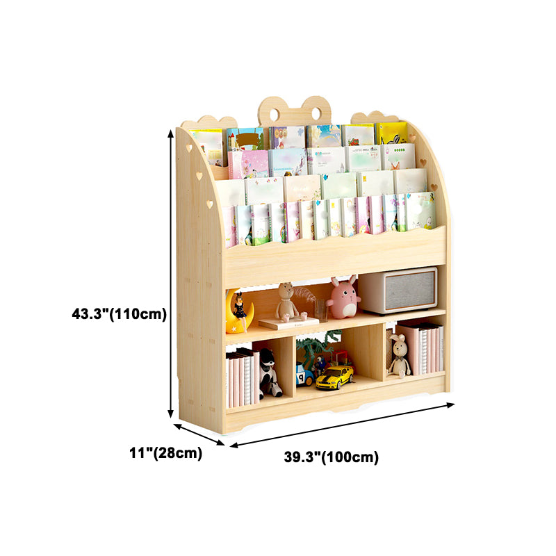 Modern Style Bookcase Solid Wood Bookshelf for Home Office Use