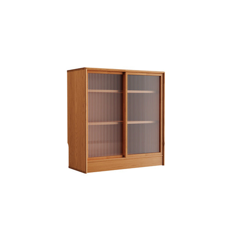 Modern Style Bookcase Solid Wood Closed Back Bookshelf for Home Office