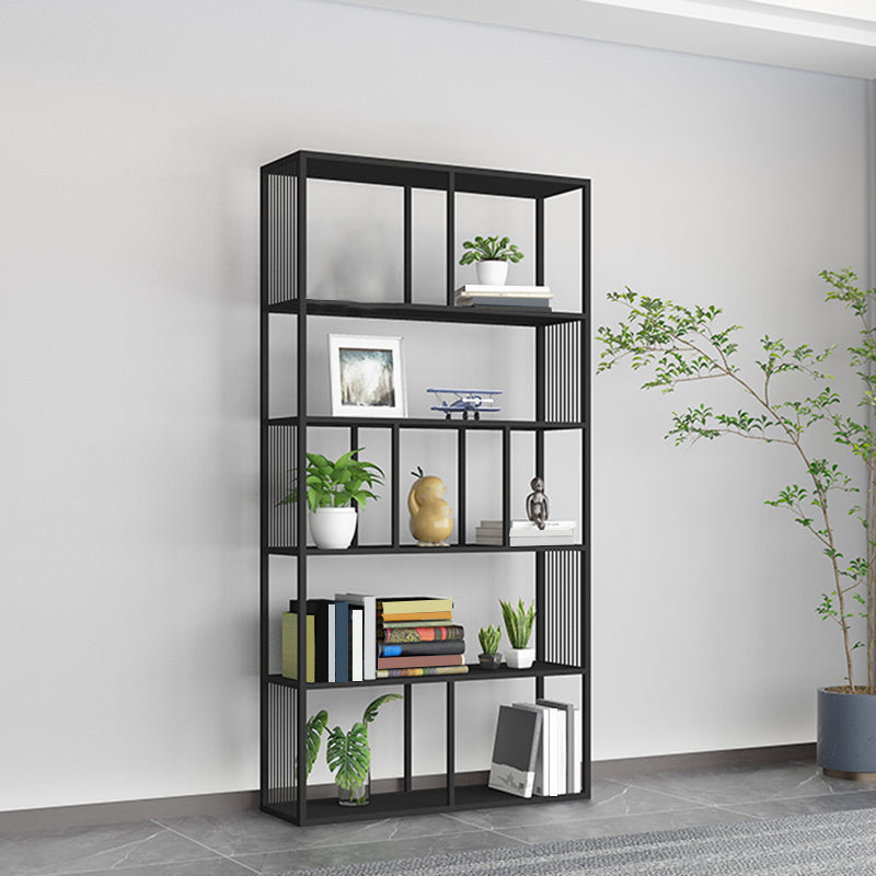 Metal Rectangle Open Bookshelf Modern Home Office Etagere Bookcase