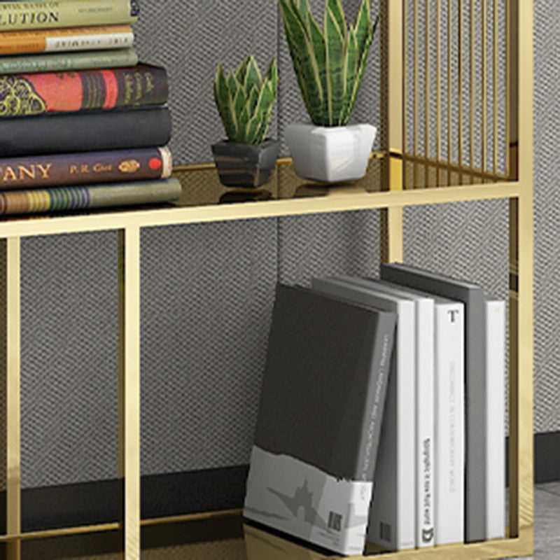 Metal Rectangle Open Bookshelf Modern Home Office Etagere Bookcase