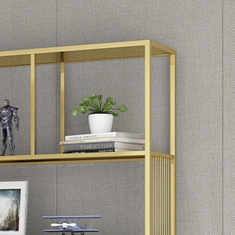 Metal Rectangle Open Bookshelf Modern Home Office Etagere Bookcase