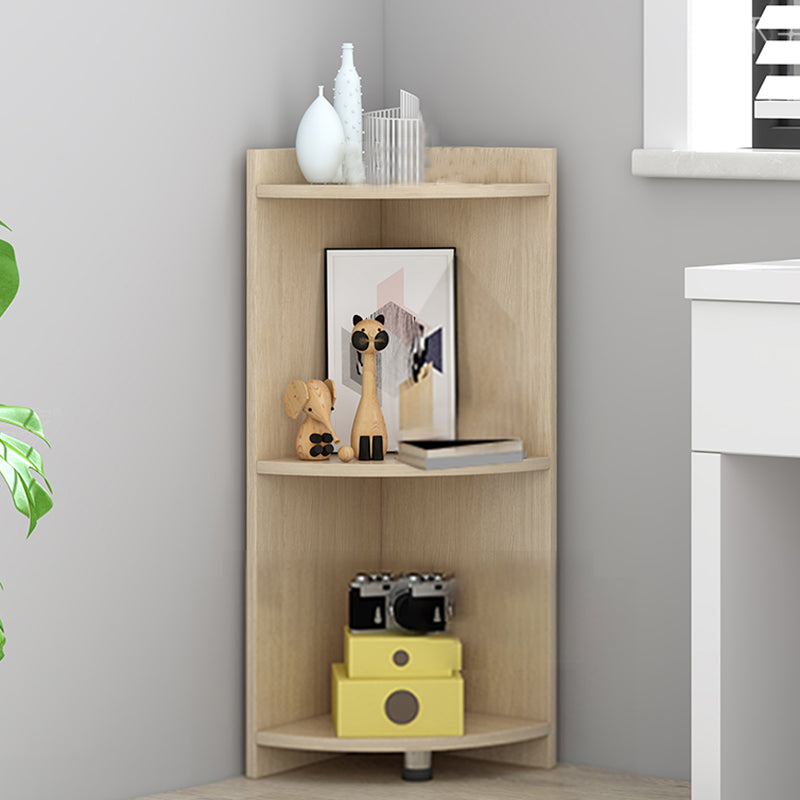 Closed Wooden Bookshelf Modern Minimalist Home Living Room Corner Bookcase