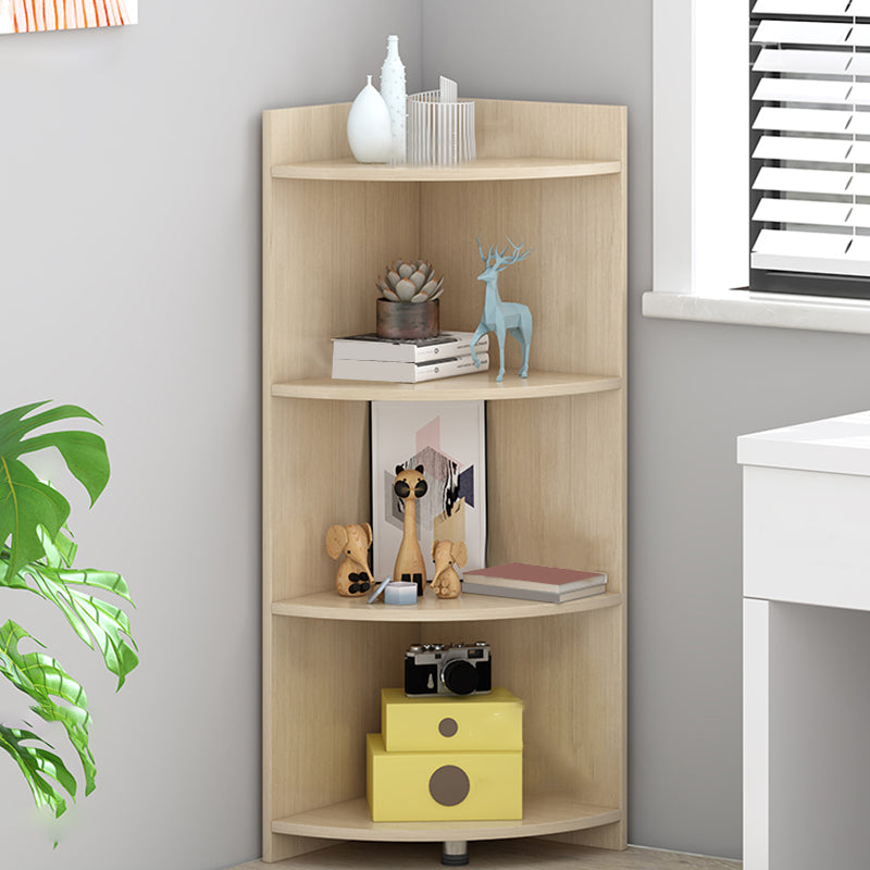 Closed Wooden Bookshelf Modern Minimalist Home Living Room Corner Bookcase