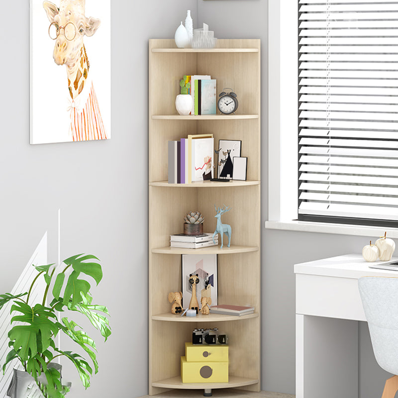 Closed Wooden Bookshelf Modern Minimalist Home Living Room Corner Bookcase