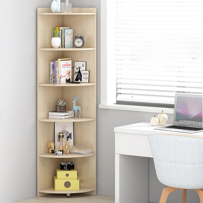 Closed Wooden Bookshelf Modern Minimalist Home Living Room Corner Bookcase