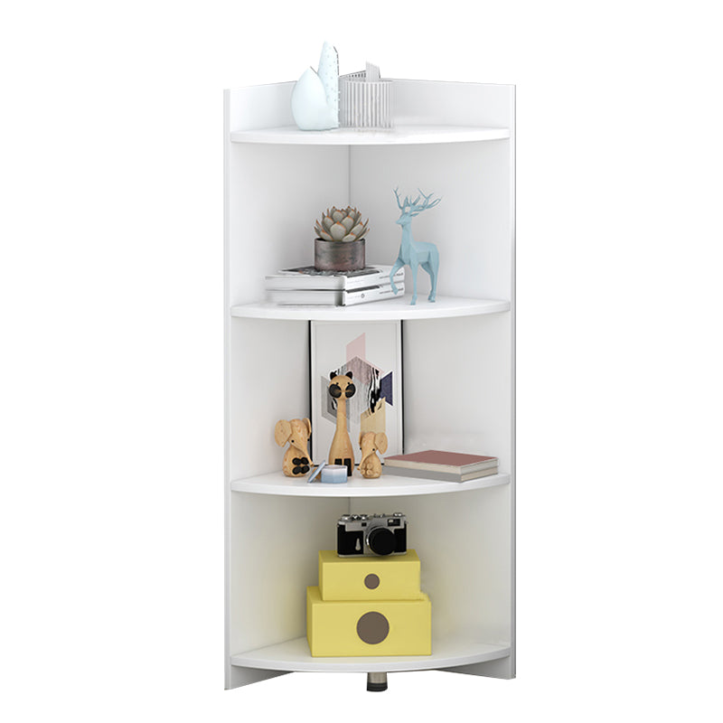 Closed Wooden Bookshelf Modern Minimalist Home Living Room Corner Bookcase