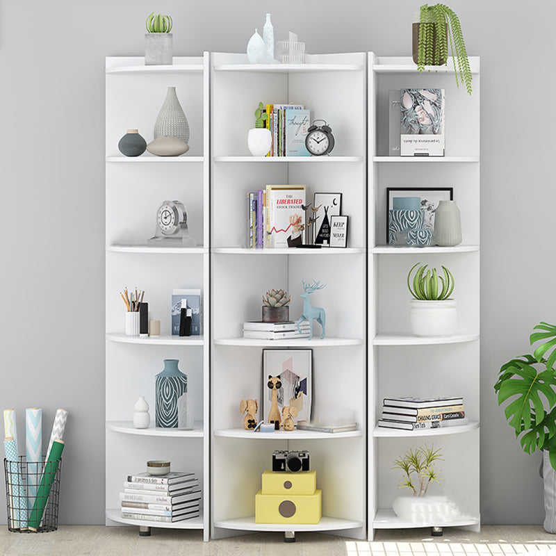 Closed Wooden Bookshelf Modern Minimalist Home Living Room Corner Bookcase