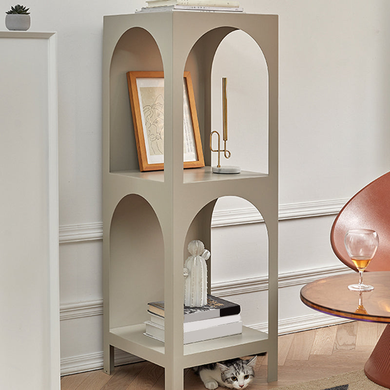 Closed Metal Bookshelf Modern Minimalist Home Living Room Corner Bookcase