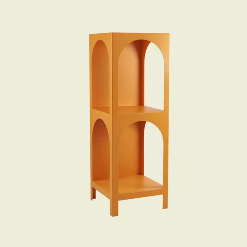 Closed Metal Bookshelf Modern Minimalist Home Living Room Corner Bookcase