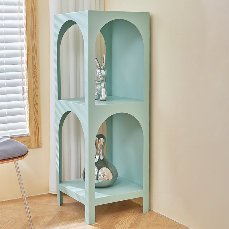 Closed Metal Bookshelf Modern Minimalist Home Living Room Corner Bookcase