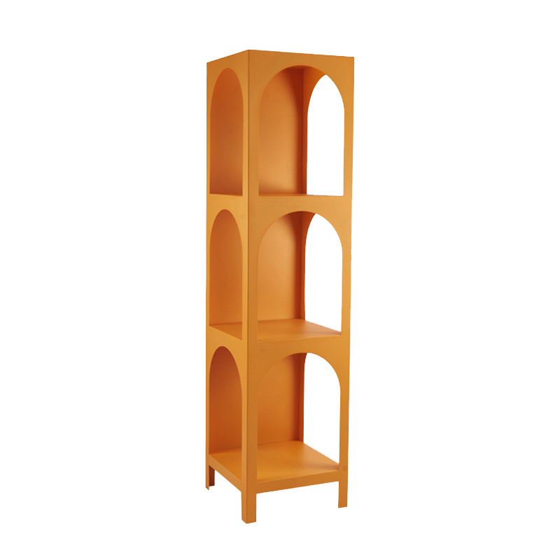 Closed Metal Bookshelf Modern Minimalist Home Living Room Corner Bookcase