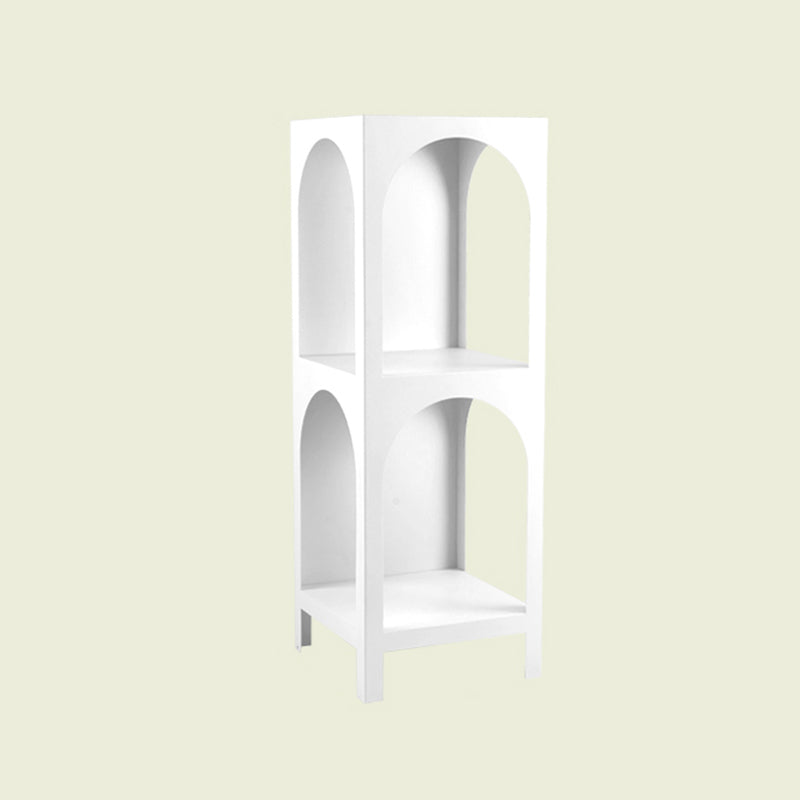 Closed Metal Bookshelf Modern Minimalist Home Living Room Corner Bookcase