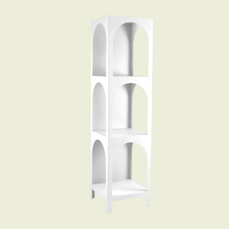 Closed Metal Bookshelf Modern Minimalist Home Living Room Corner Bookcase