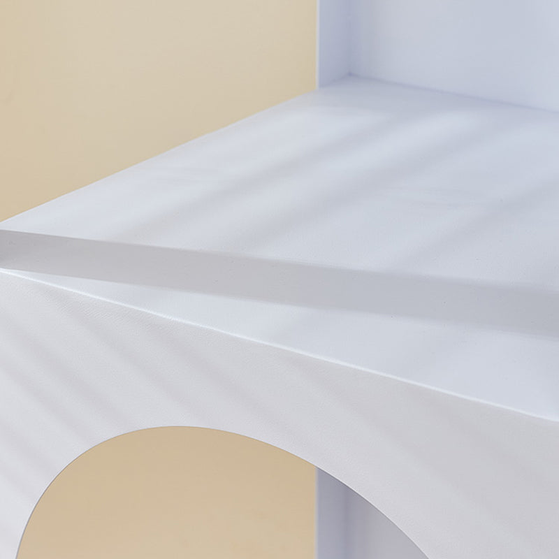 Closed Metal Bookshelf Modern Minimalist Home Living Room Corner Bookcase