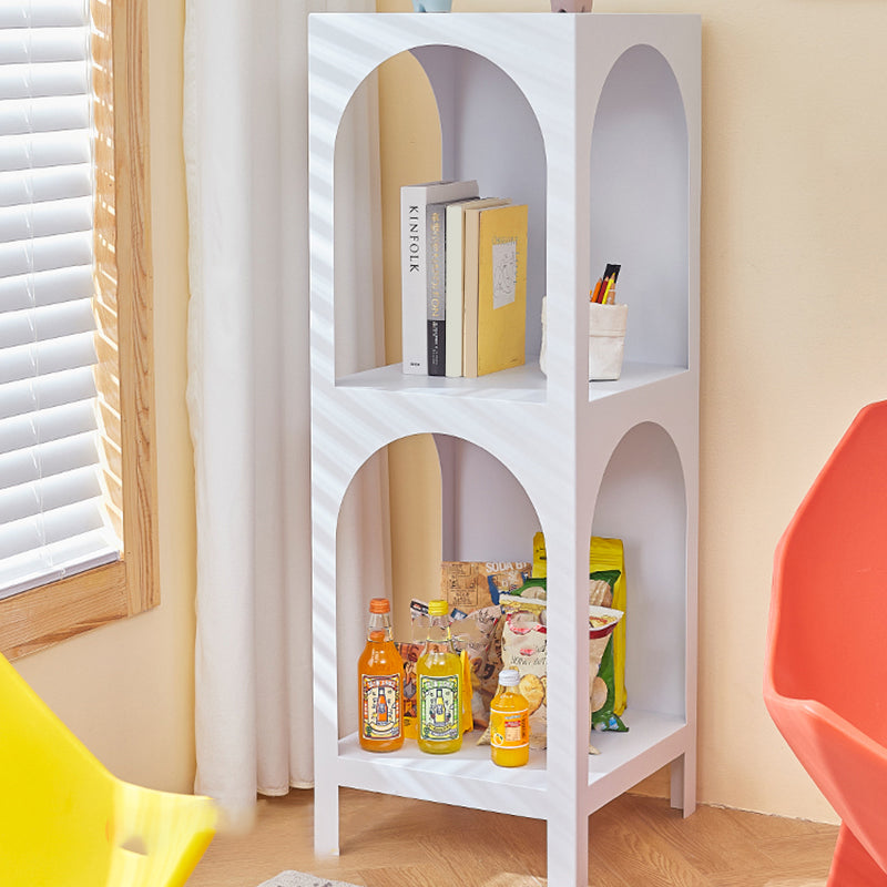 Closed Metal Bookshelf Modern Minimalist Home Living Room Corner Bookcase