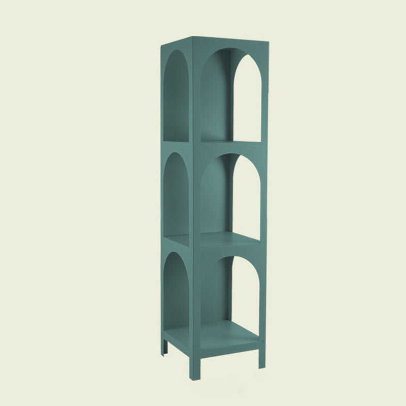 Closed Metal Bookshelf Modern Minimalist Home Living Room Corner Bookcase