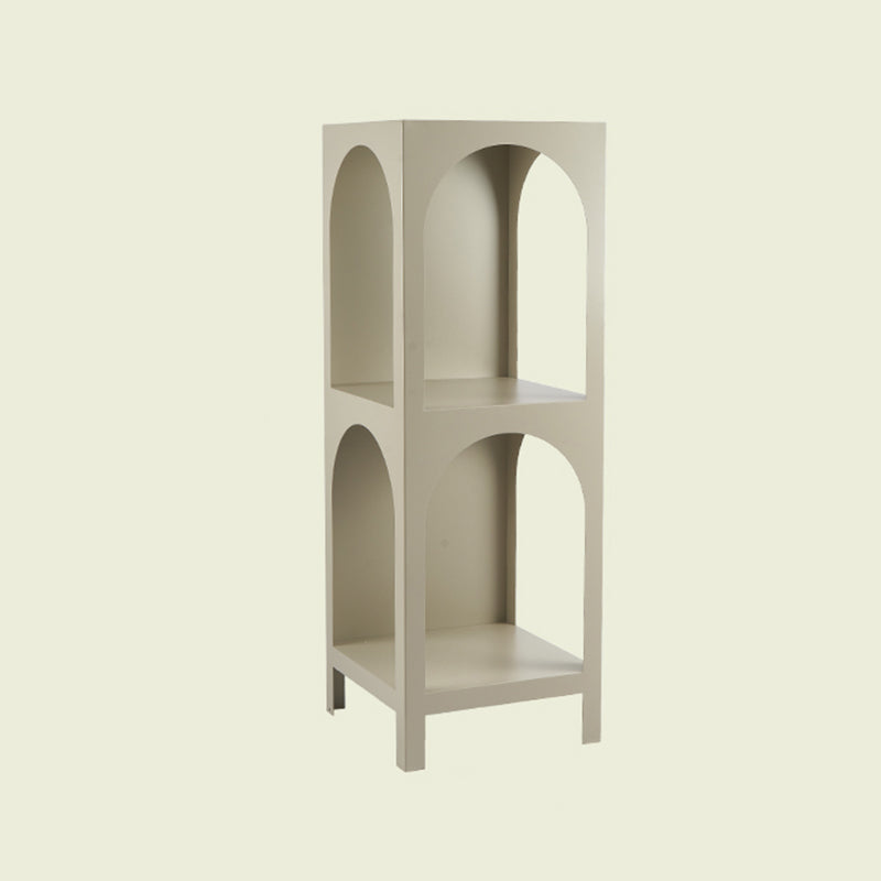 Closed Metal Bookshelf Modern Minimalist Home Living Room Corner Bookcase