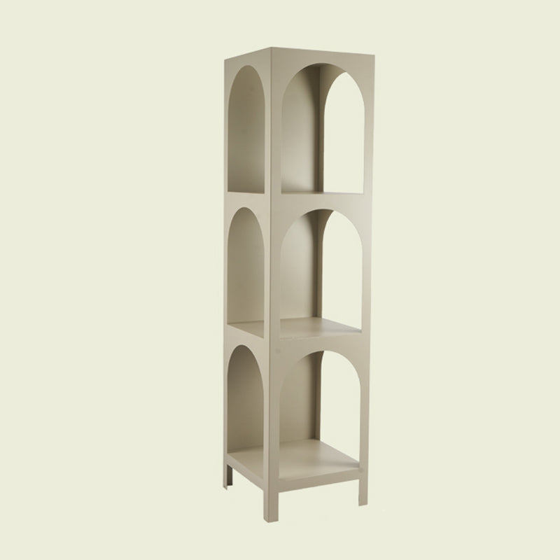 Closed Metal Bookshelf Modern Minimalist Home Living Room Corner Bookcase