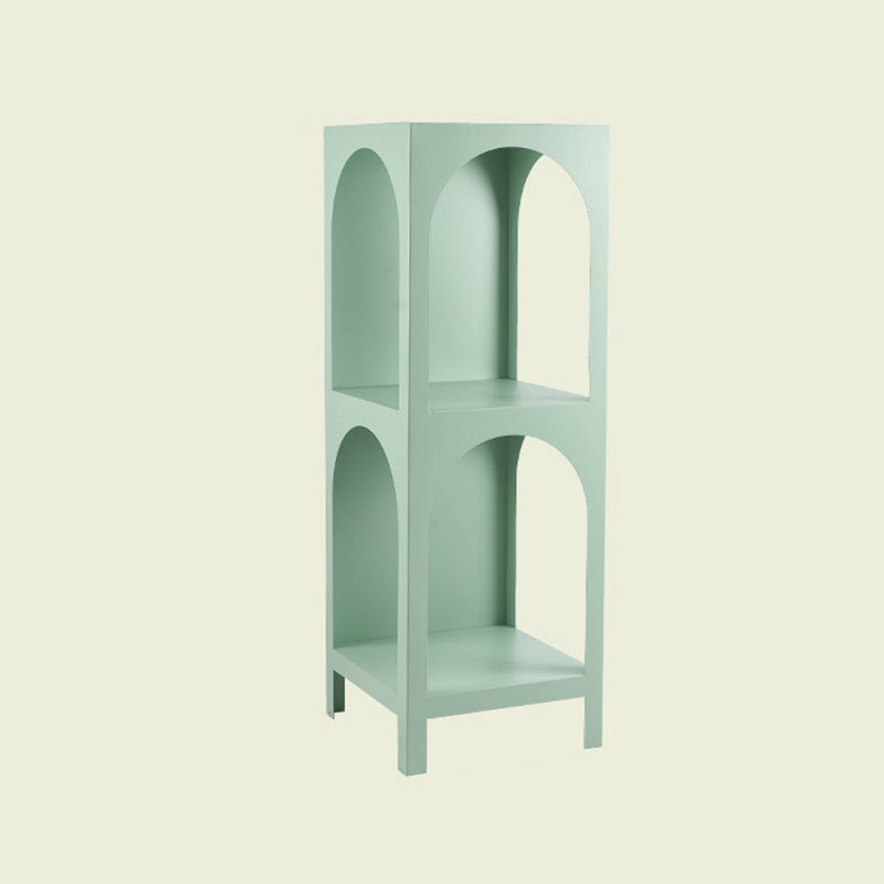 Closed Metal Bookshelf Modern Minimalist Home Living Room Corner Bookcase