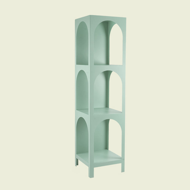 Closed Metal Bookshelf Modern Minimalist Home Living Room Corner Bookcase