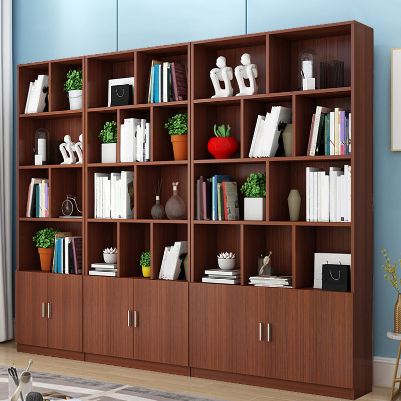 Closed Wooden Bookshelf Nordic Home Living Room Standard Bookcase