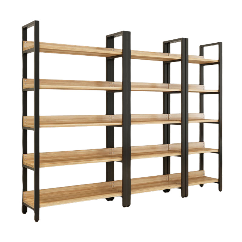 Industrial Steel Etagere Bookshelf 11.8"W Open Back Book Shelf