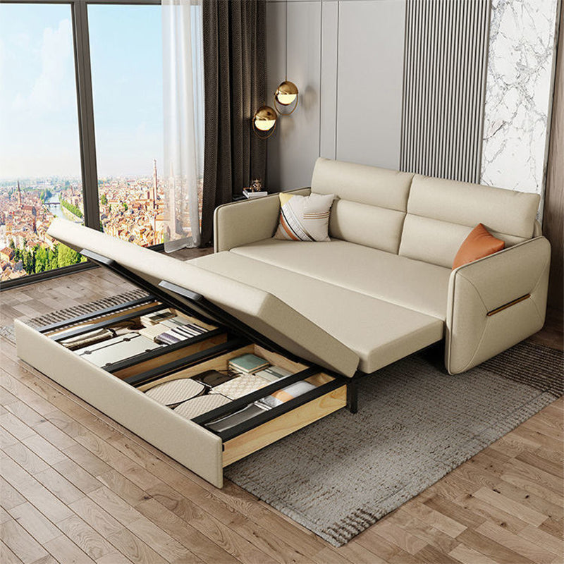 Faux Leather Stain Resistant Sofa Bed Contemporary Bed Sofa Couch