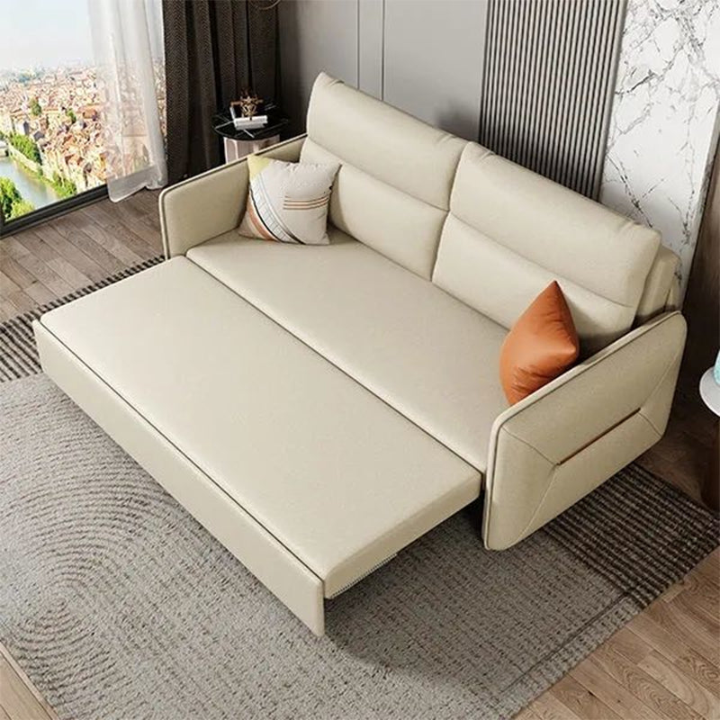 Faux Leather Stain Resistant Sofa Bed Contemporary Bed Sofa Couch