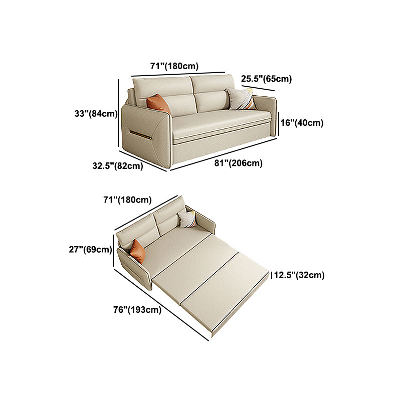 Faux Leather Stain Resistant Sofa Bed Contemporary Bed Sofa Couch