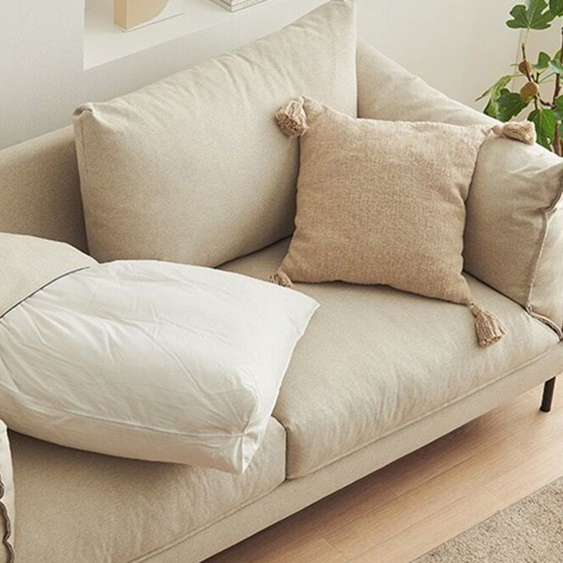 Modern Sofa with 2 Pillows Standard Pillow Top Arm Fabric Sofa