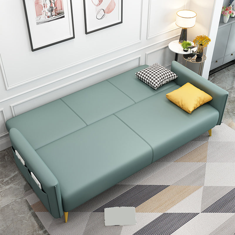 Contemporary Square Arm Living Room Fabric Stationary Seating