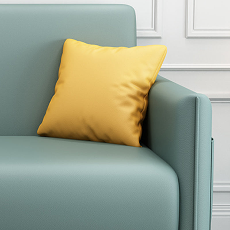 Contemporary Square Arm Living Room Fabric Stationary Seating