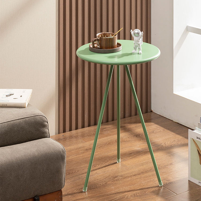 Metal White/green/black/gold 3 Legs Base Design Round Coffee Table