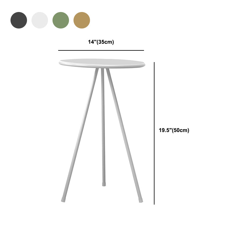 Metal White/green/black/gold 3 Legs Base Design Round Coffee Table